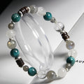 JHUMEN Blue Apatite Labradorite natural crystal bracelet