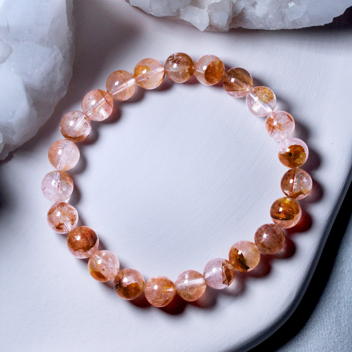 Jhumen Koi Fish Hematoid Quartz Bracelet
